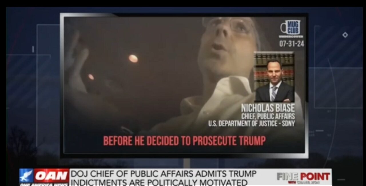 DOJ CHIEF OF PUBLIC AFFAIRS ADMITS TRUMP INDICTMENTS ARE POLITICALL MOTIVATED