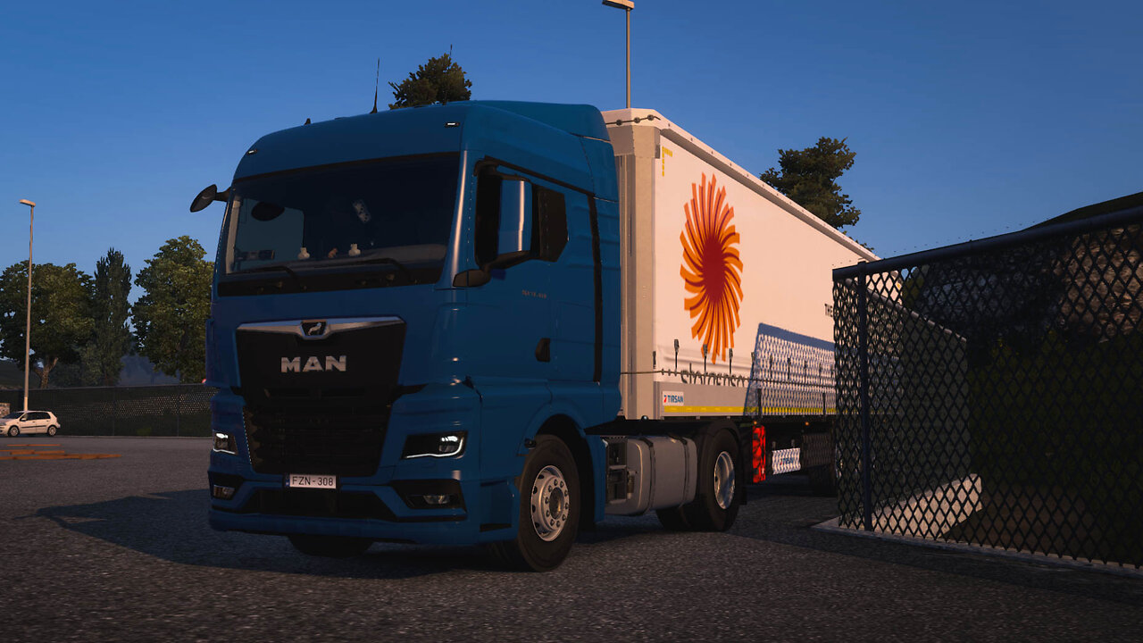 ETS2 | MAN TGX 18.430 | Zurich CH to Stuttgart DE | Wooden Beams 23t