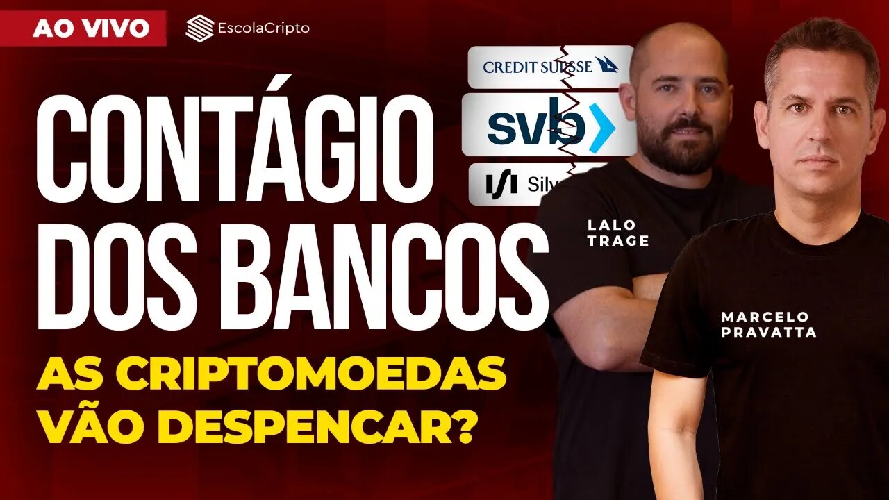 As criptomoedas vão despencar via contágio da quebra dos bancos?