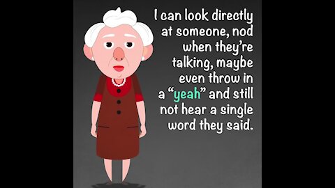 I can look directly at someone when they talk [GMG Originals]