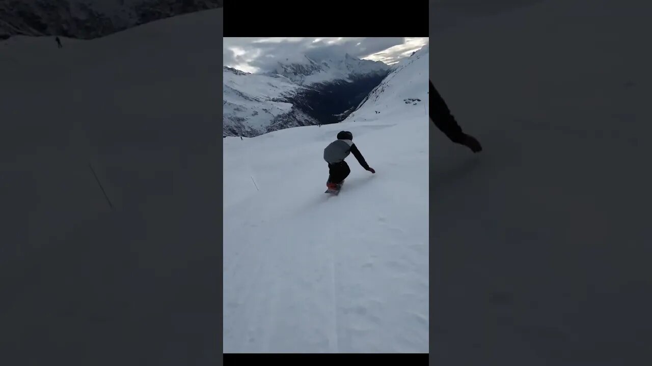 Snowboarding in Chamonix #dji #chamonix #snowboarding #alps #winter #mountains #air2s