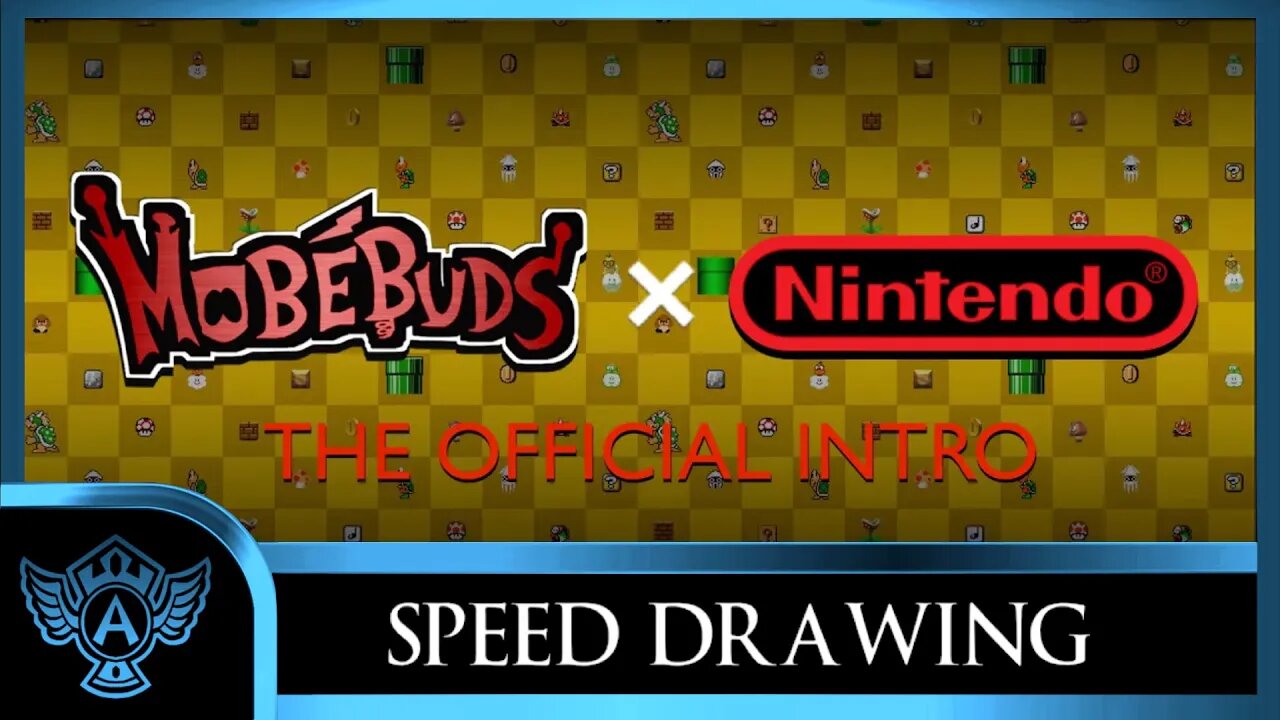 New Intro format Look - A.T. Andrei Thomas - Speed Drawing Mobebuds X Nintendo