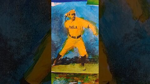 Philadelphia Pitcher, an ink collage, available at Mark Rushton Gallery link in description