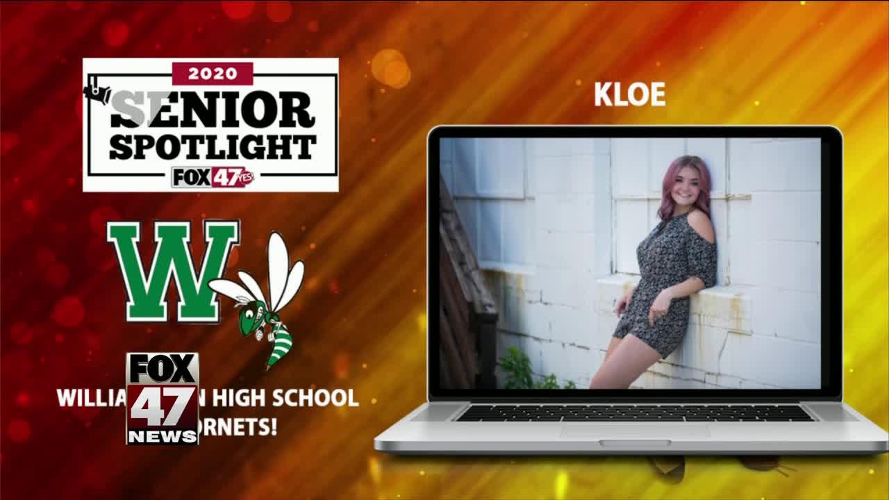 Williamston High School Senior Spotlight - Kloe