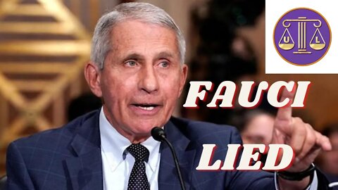 Fauci is a liar and perjurer (w/ @Good Lawgic )