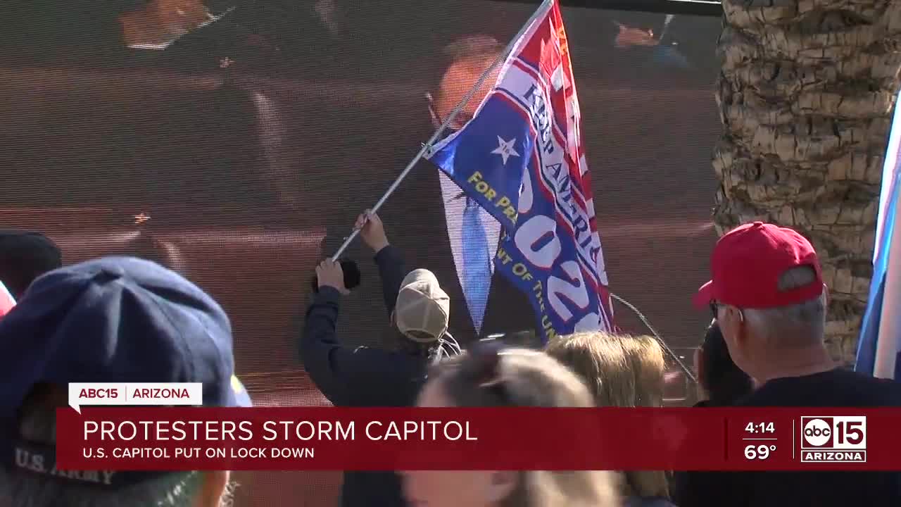 Protesters storm Arizona capitol