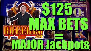 3 - $125 MAX Bet Bonus Rounds!!! Buffalo Link!