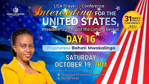 31 Days USA Prayer For President Trump: Day 16 // Prophetess Bahati Mwakalinga