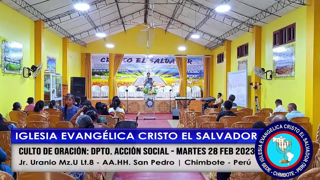 CULTO DE ORACIÓN: DPTO. ACCIÓN SOCIAL - MARTES 28 FEB 2023