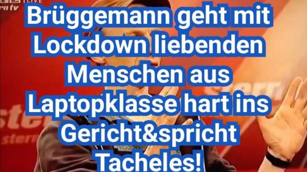 Brüggemann geht mit Lockdown liebenden Menschen aus Laptopklasse hart ins Gericht&spricht Tacheles!