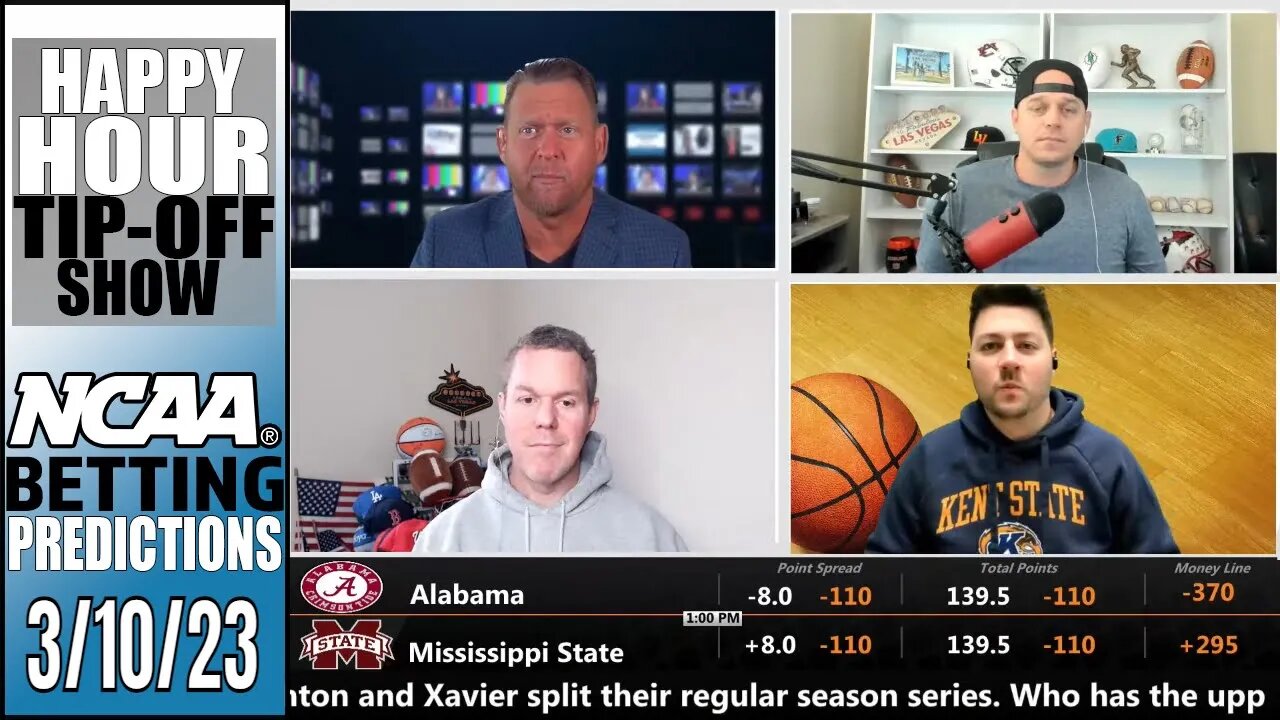 College Basketball Picks, Predictions and Odds for Tonight | Happy Hour Tip-Off Show for March 10