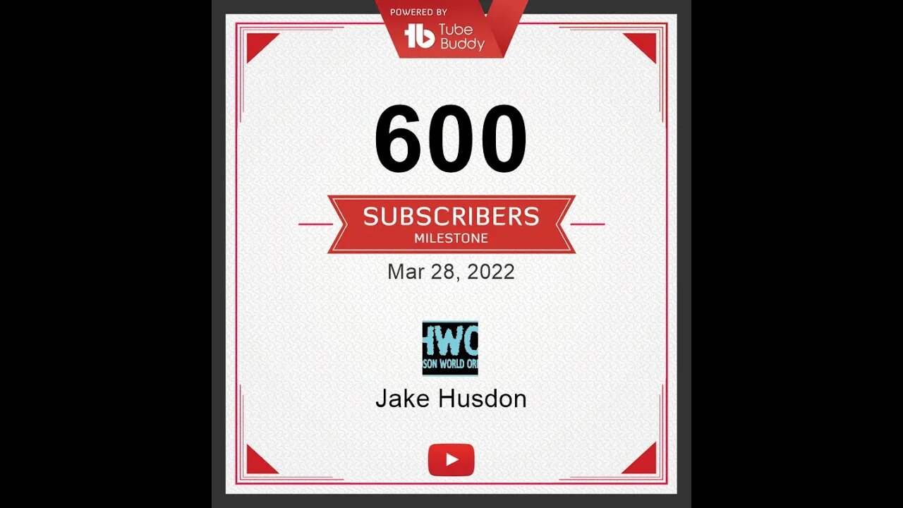I HIT 600 SUBS ON YOUTUBE