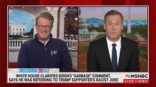 Lame Joe Scarborough Literally Tries To Laugh Off Biden Calling Trump Supporters 'Garbage'