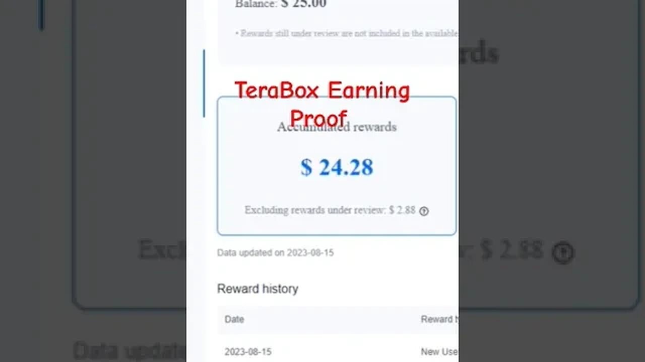 TeraBox Earning Proof Part 16 #ytshorts #terabox #earningproof #shorts