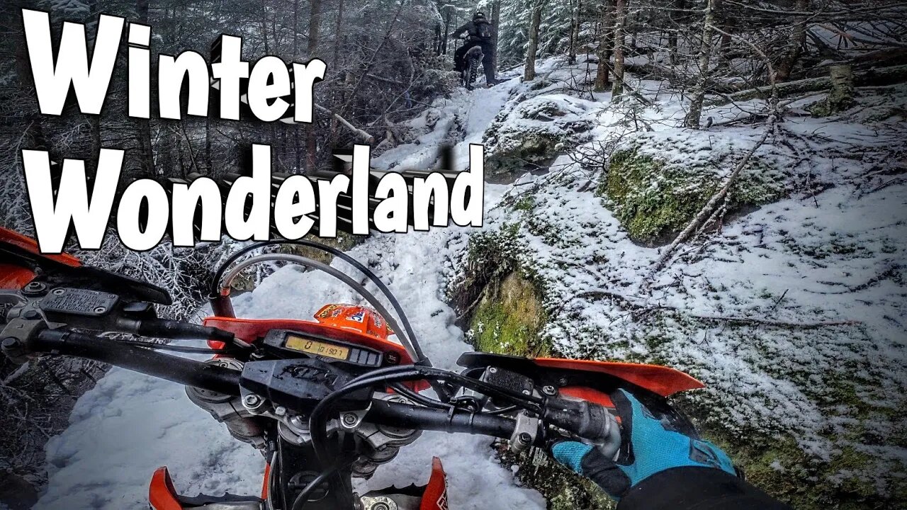 Winter Riding with ''Joe Flange'' | Dirt Bike Screw Studs #2stroke #enduro #dirtbike #motocross