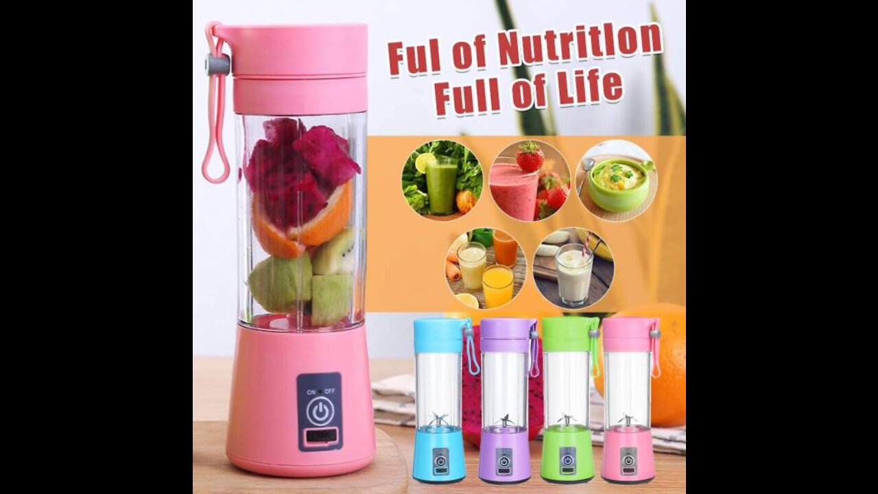 USB Rechargeable Automatic Portable Blender Juicer Mixer