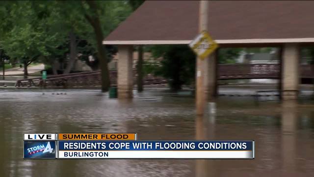 Burlington residents still dealing with floods