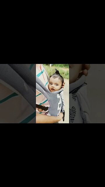 7 months old baby walking with papa
