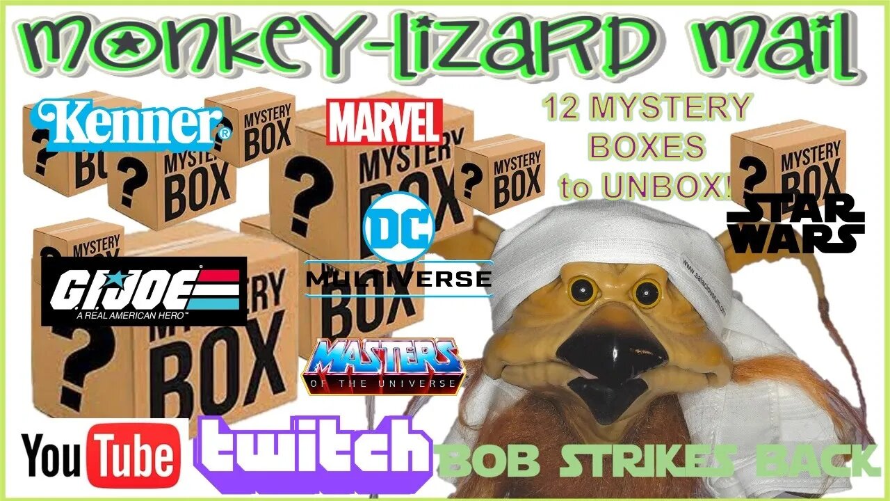 LIVE MYSTERY TOY UNBOXINGS (12 PACKAGES! Star Wars, Marvel, MOTU, GI Joe ??) - MoNKeY-LiZaRD MAIL