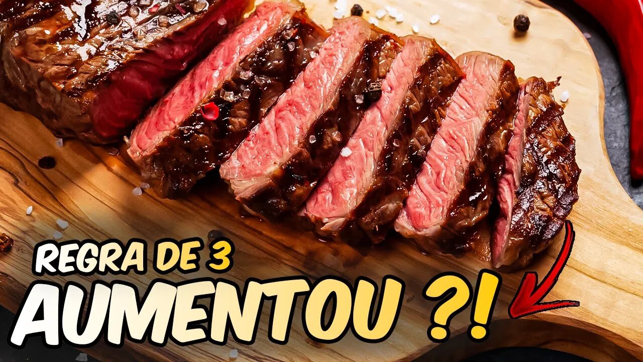 ( UTILIDADE PÚBLICA) QUAL O PERCENTUAL DE AUMENTO DA PICANHA ? REGRA DE TRÊS SIMPLES