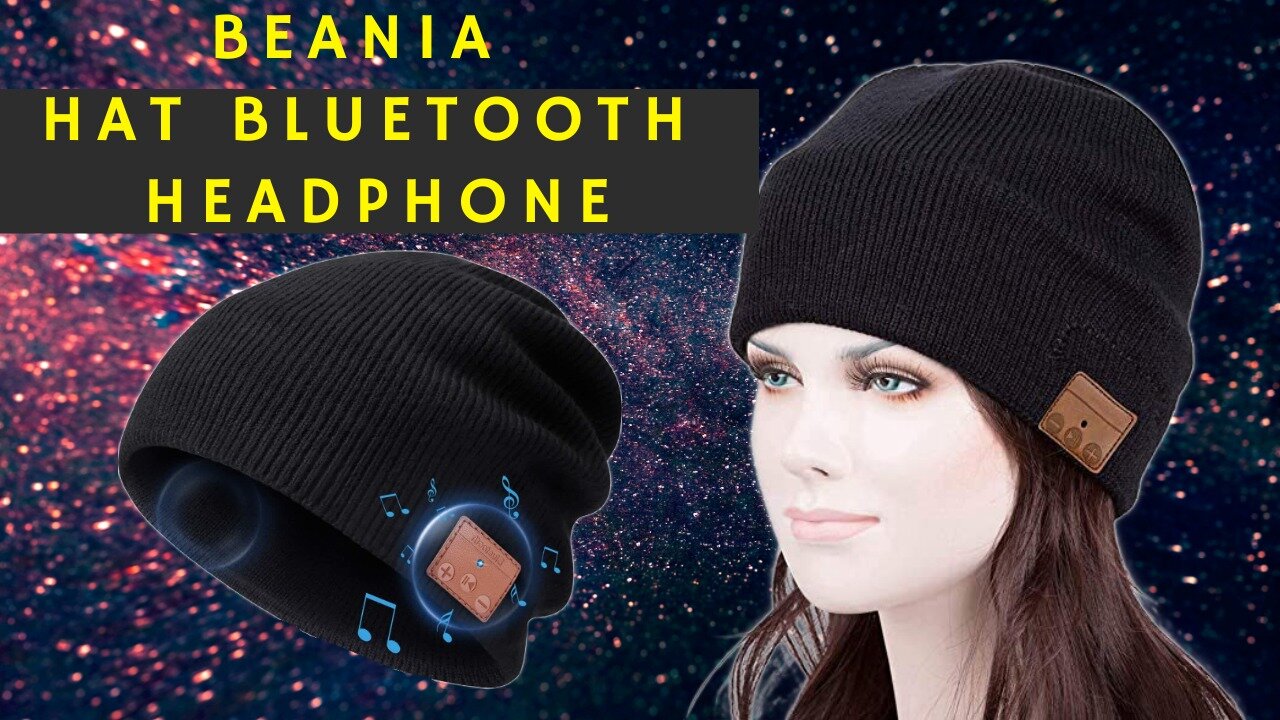 Beanie Hat Bluetooth Headphones, Wireless V 5.0 Knit Music Beanie #Beanie_Hat_Bluetooth_Headphone