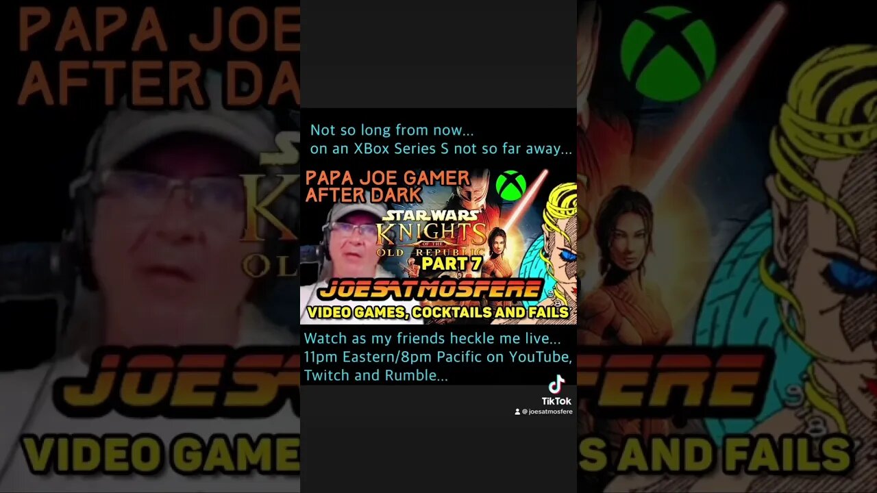 Papa Joe Gamer After Dark: Star Wars Knights of the Old Republic!