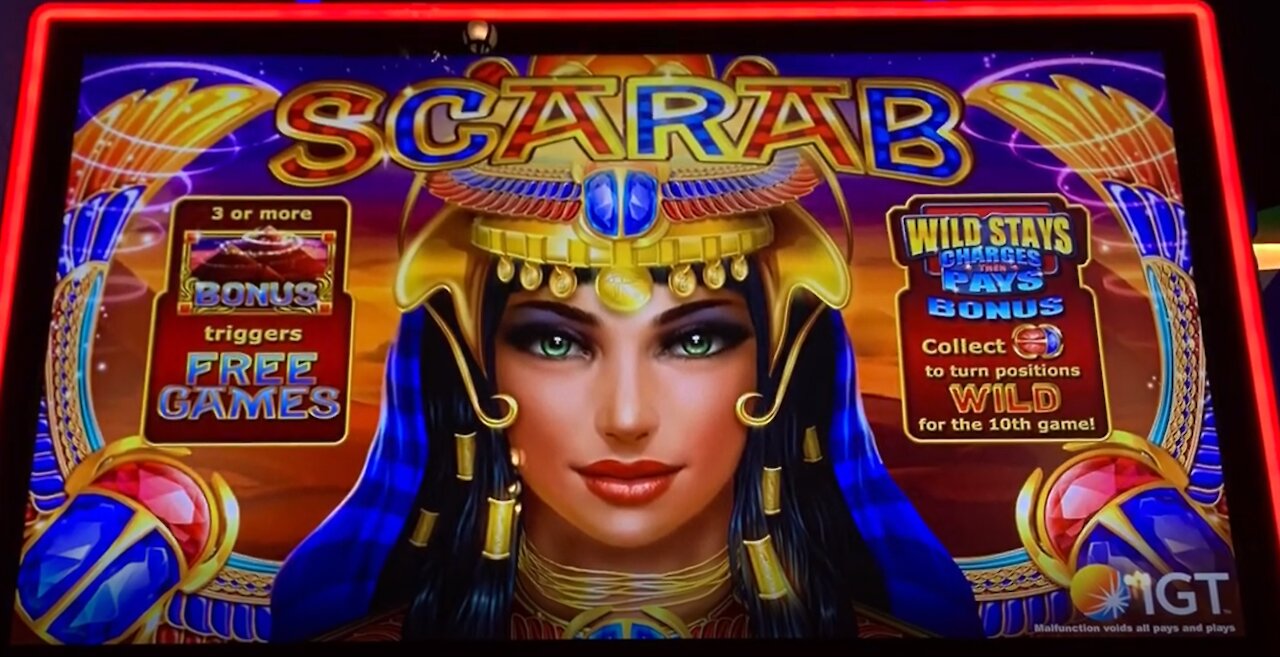Scarab slot play Paris Las Vegas Bonus round wins
