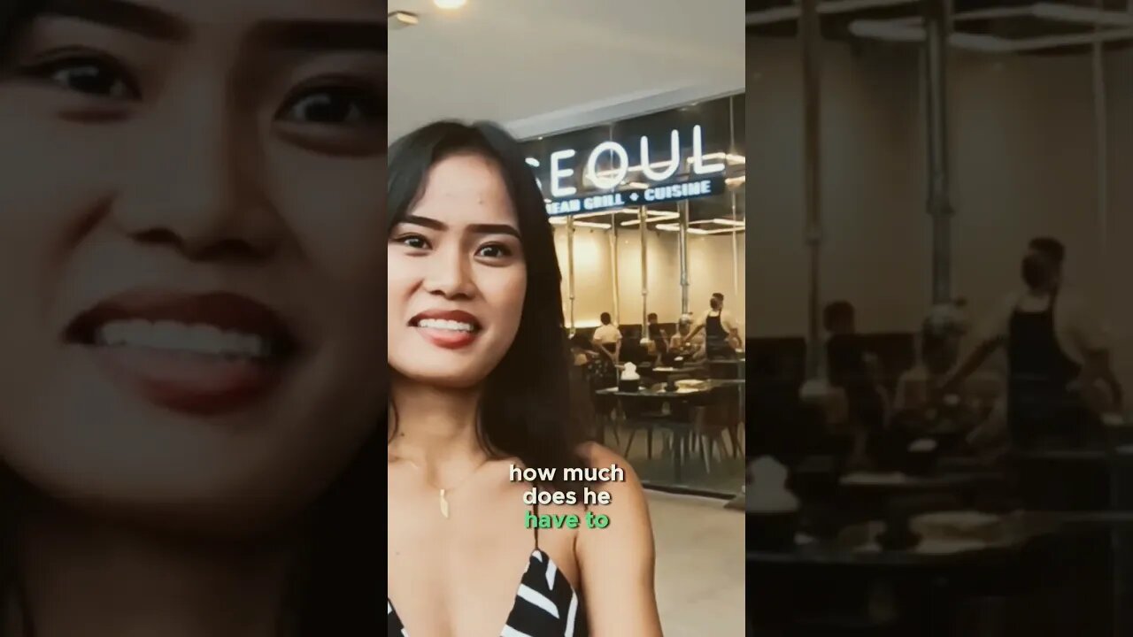😍 Filipina tells me how much $ it takes to date her 🇵🇭 #philippines
