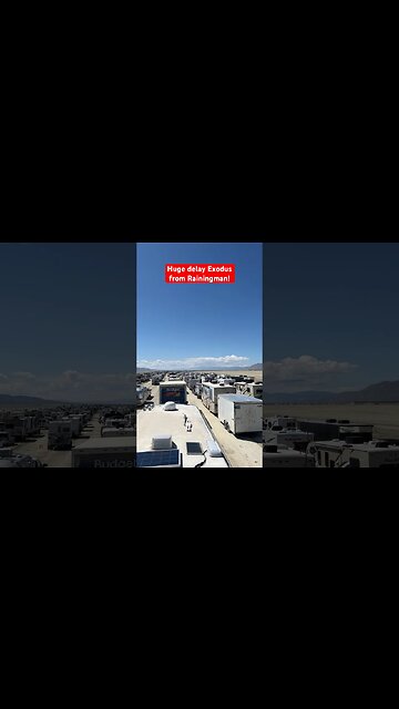 Huge delays leaving #burningman #exodus #stranded