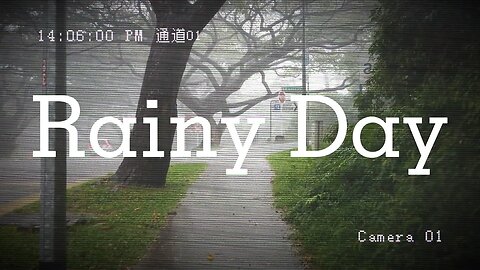 walk in the rainy day,磅礴大雨中前行，#雨声 #白噪音 #whitenoise