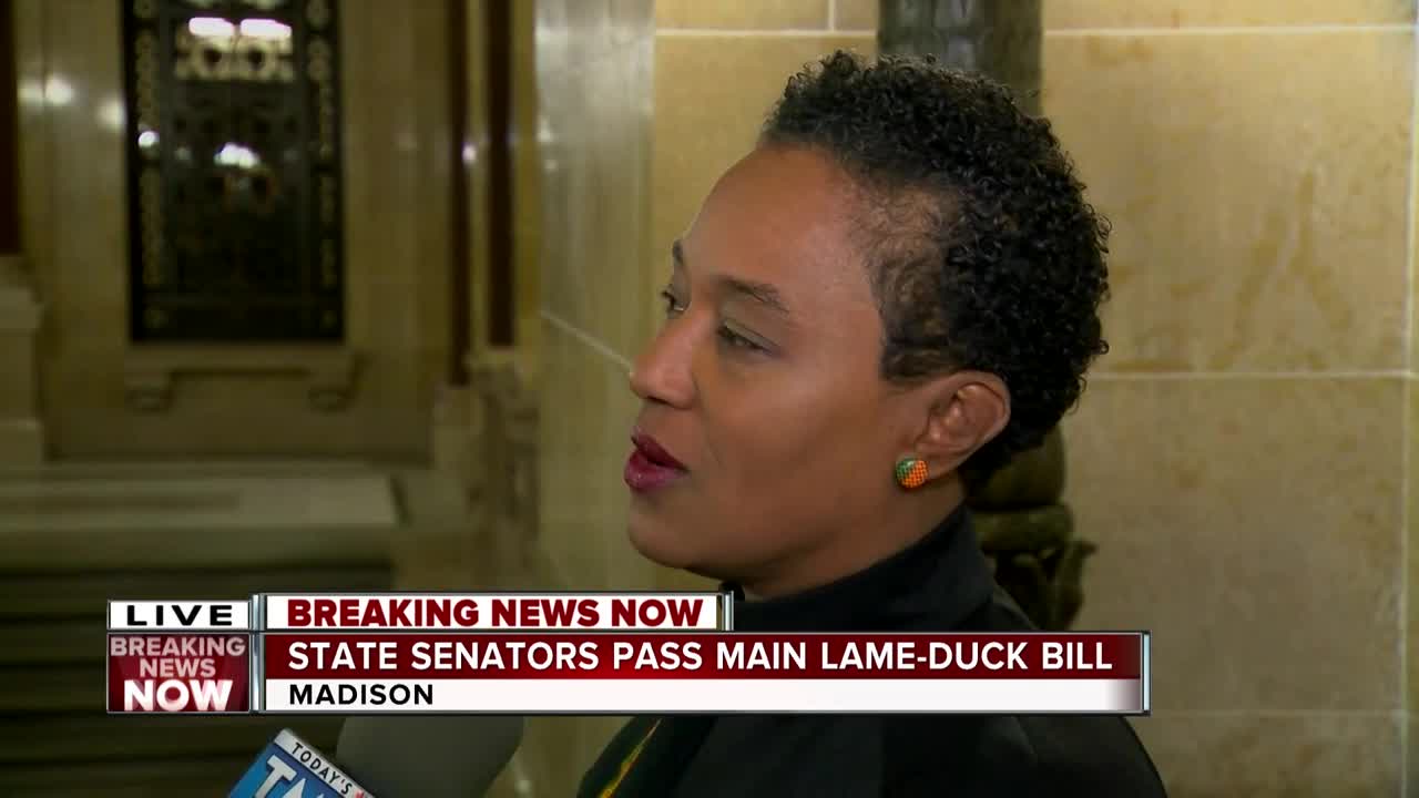 Senator Lena Taylor speaks on main lame-duck bill passing