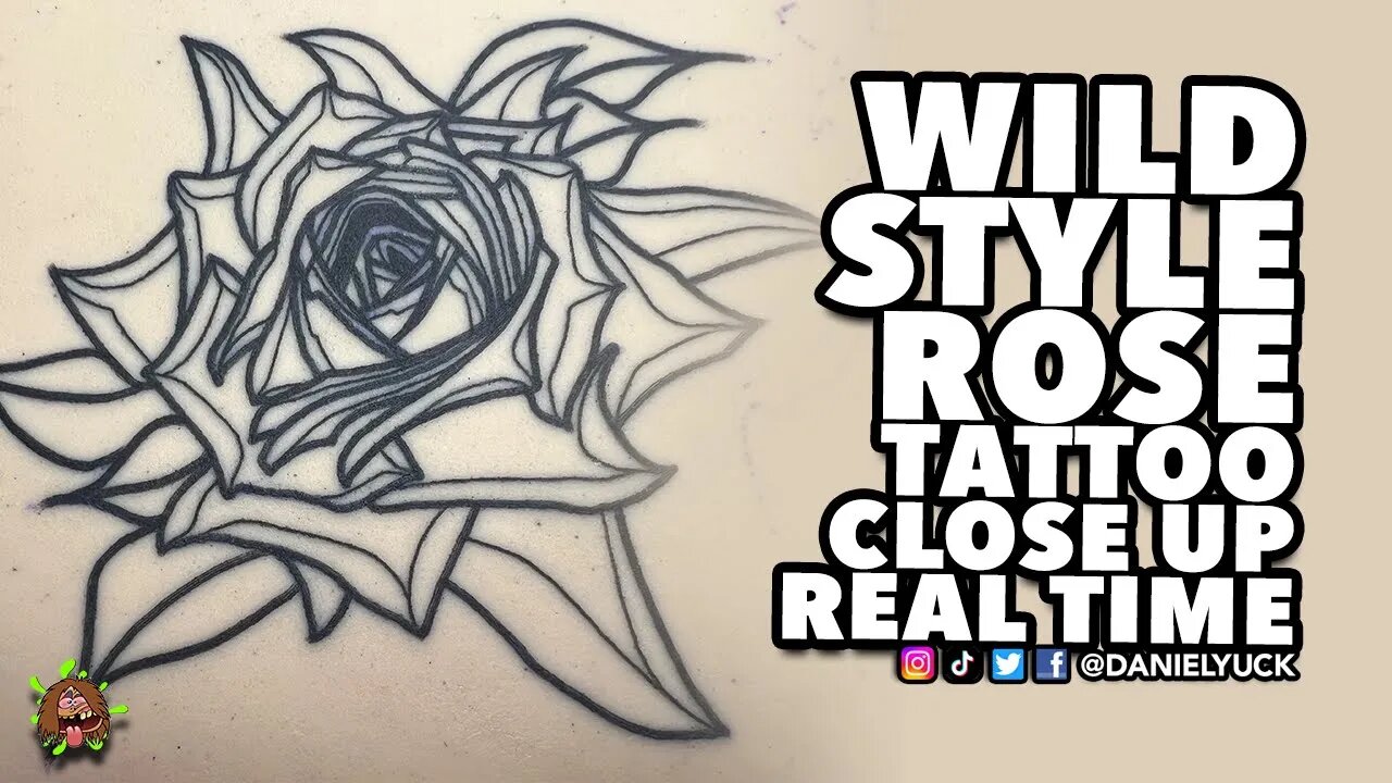 Wildstyle Rose Close Up Tattoo RealTime