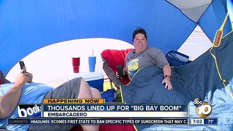 Families claim spots hours before Big Bay Boom