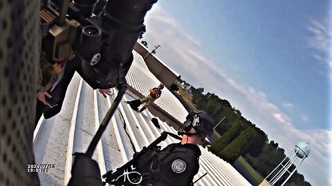 🚨NEW: Body cam footage from the rooftop after Donald Trump’s assassination attempt has been released