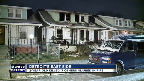 2-year-old killed, 7 other injured in fire