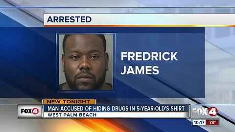 West Palm Beach man accused of shielding himself with a child during arrest