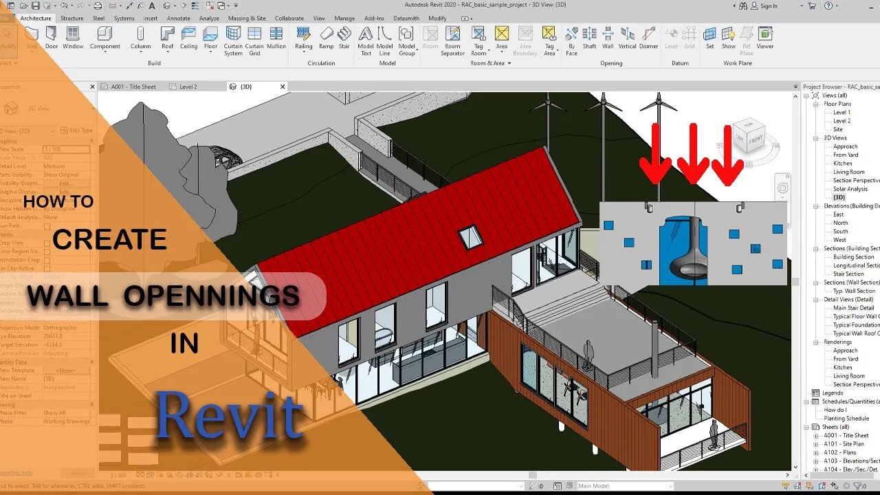 how to create and design wall openings in Revit @LHEGHEND ARCHITECTS