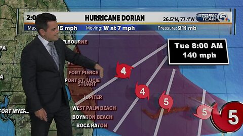 2 p.m. Hurricane Dorian Update - 9/1/19