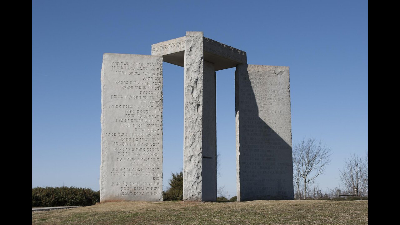 DEMOLISH THE GEORGIA GUIDESTONES - BREAKING - THE GEORGIA GUIDE STONES HAVE BEEN HIT!