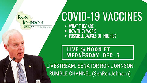 🍿🍿🍿Ron Johnson's Covid-19 Vaccine Panel With REAL Doctors 🟠⚪🟣 The NPC Show
