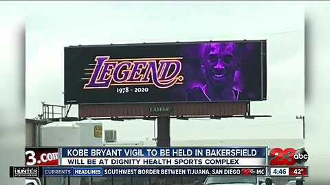 Kobe Bryant vigil to happen in Bakersfield