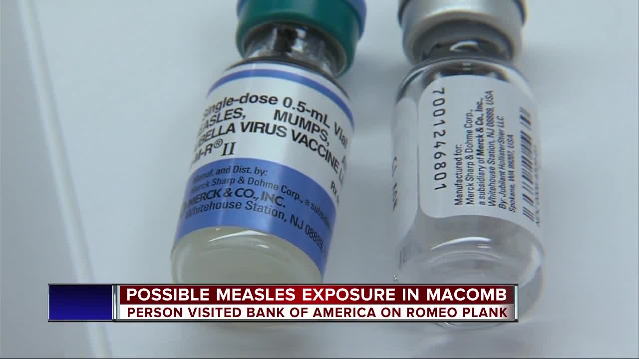 Measles exposure location confirmed in Macomb County