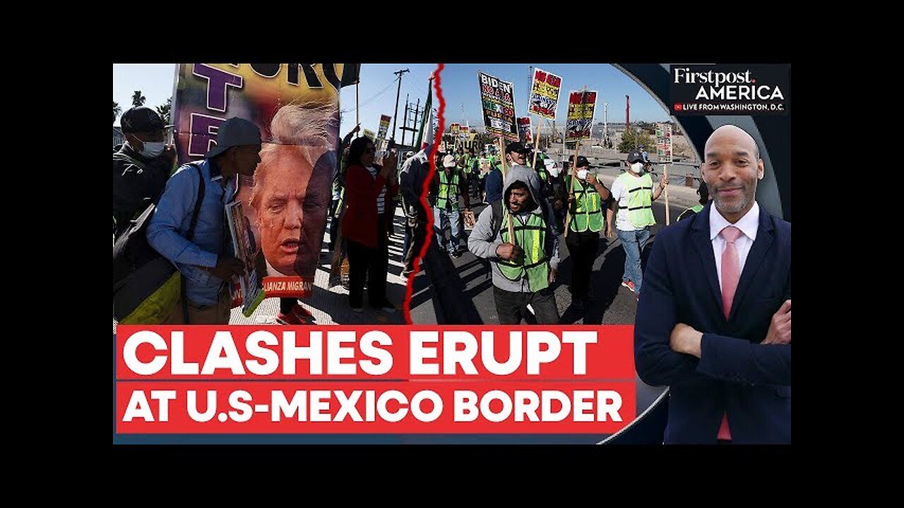 US Border Guards Fire Tear Gas, Deploy Helicopters Amid Migrant Influx | Firstpost America