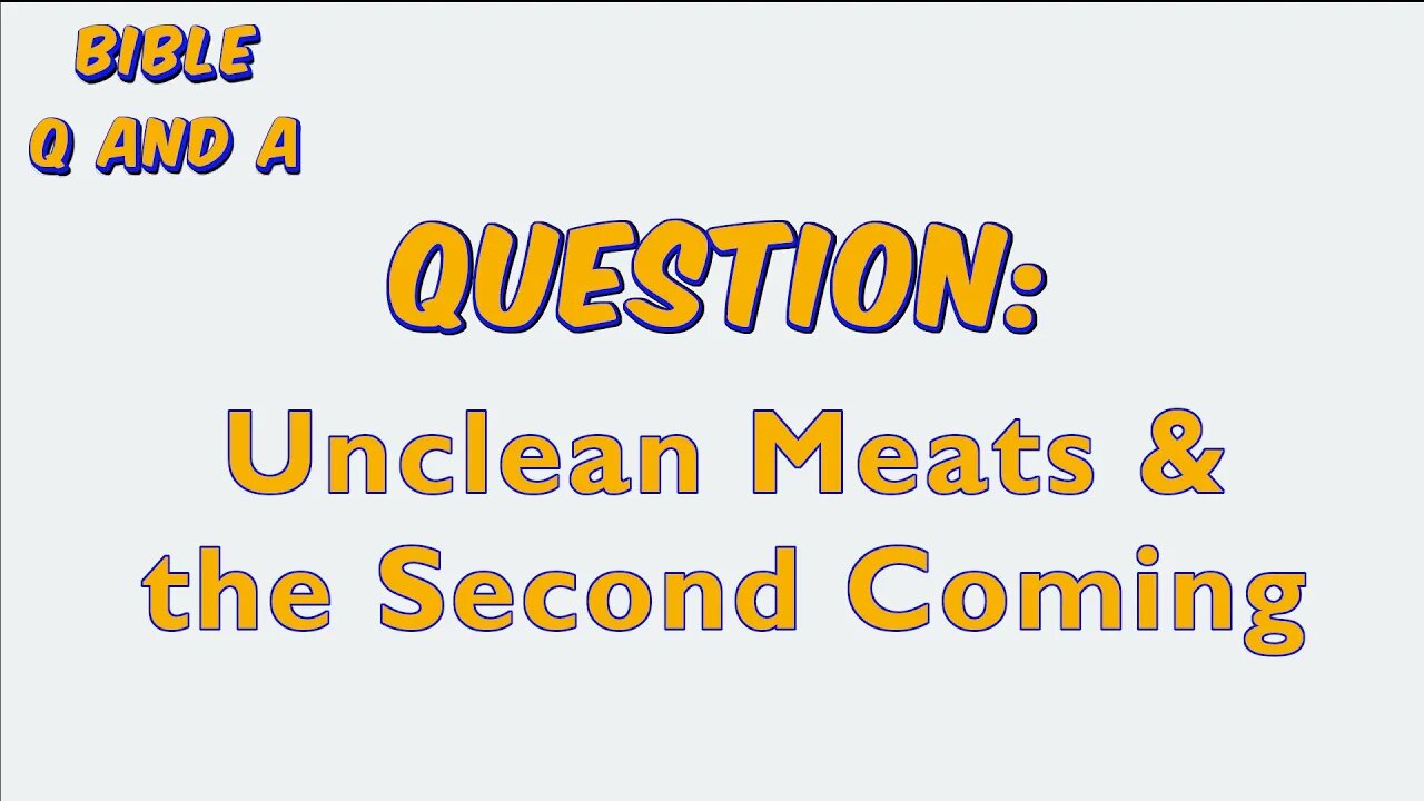 Unclean Meats & the Second Coming