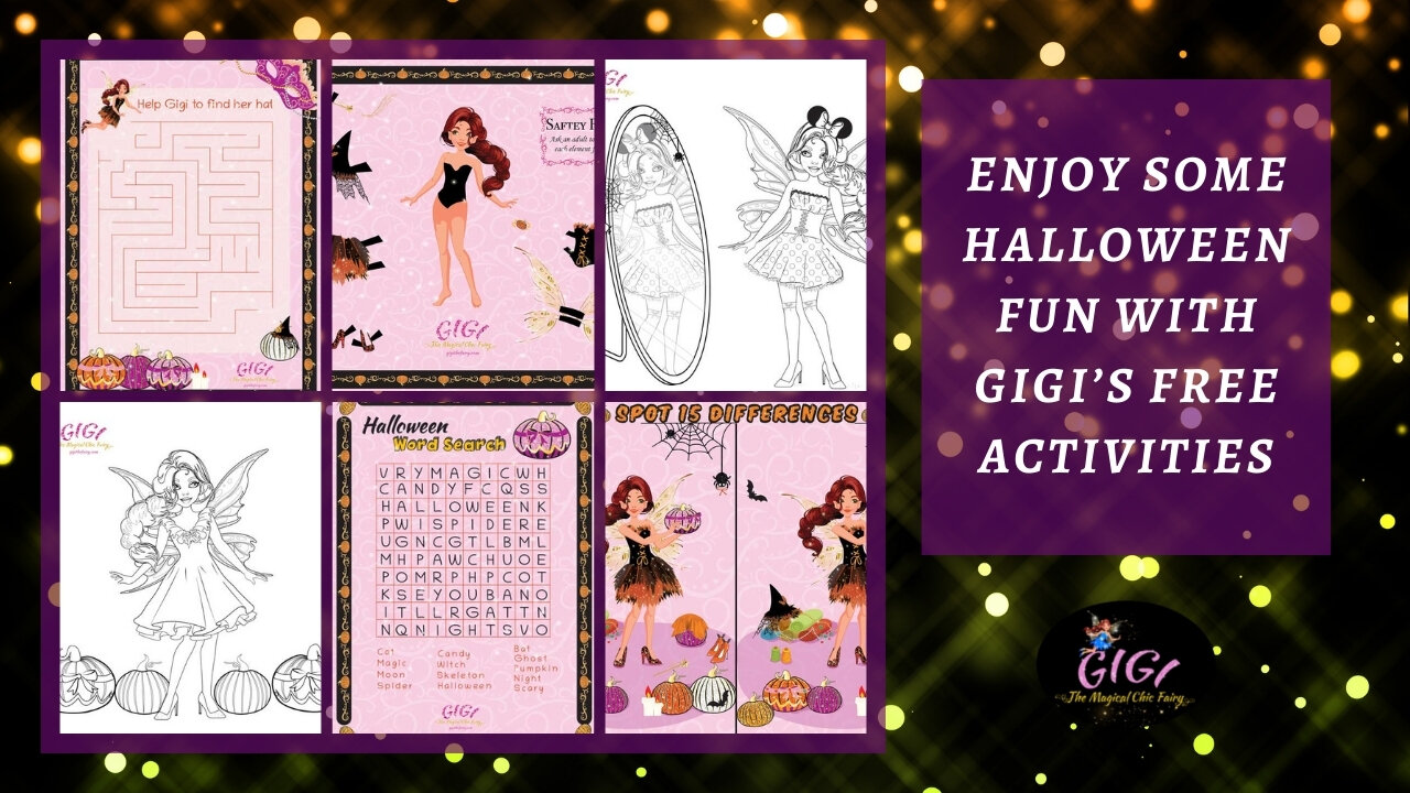 Gigi The Fairy | Enjoy Some Halloween Fun with Gigi’s Free Activities | Chic Fairy