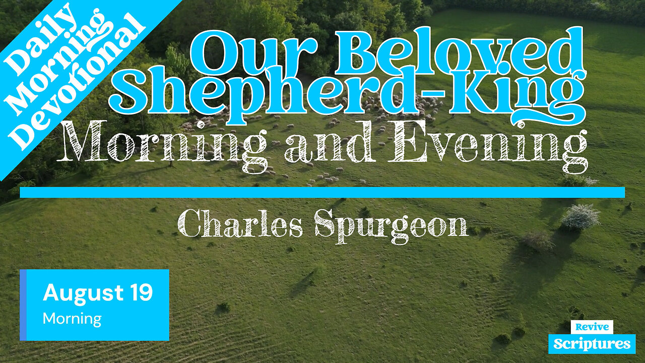 August 19 Morning Devotional | Our Beloved Shepherd-King | Morning and Evening by Spurgeon