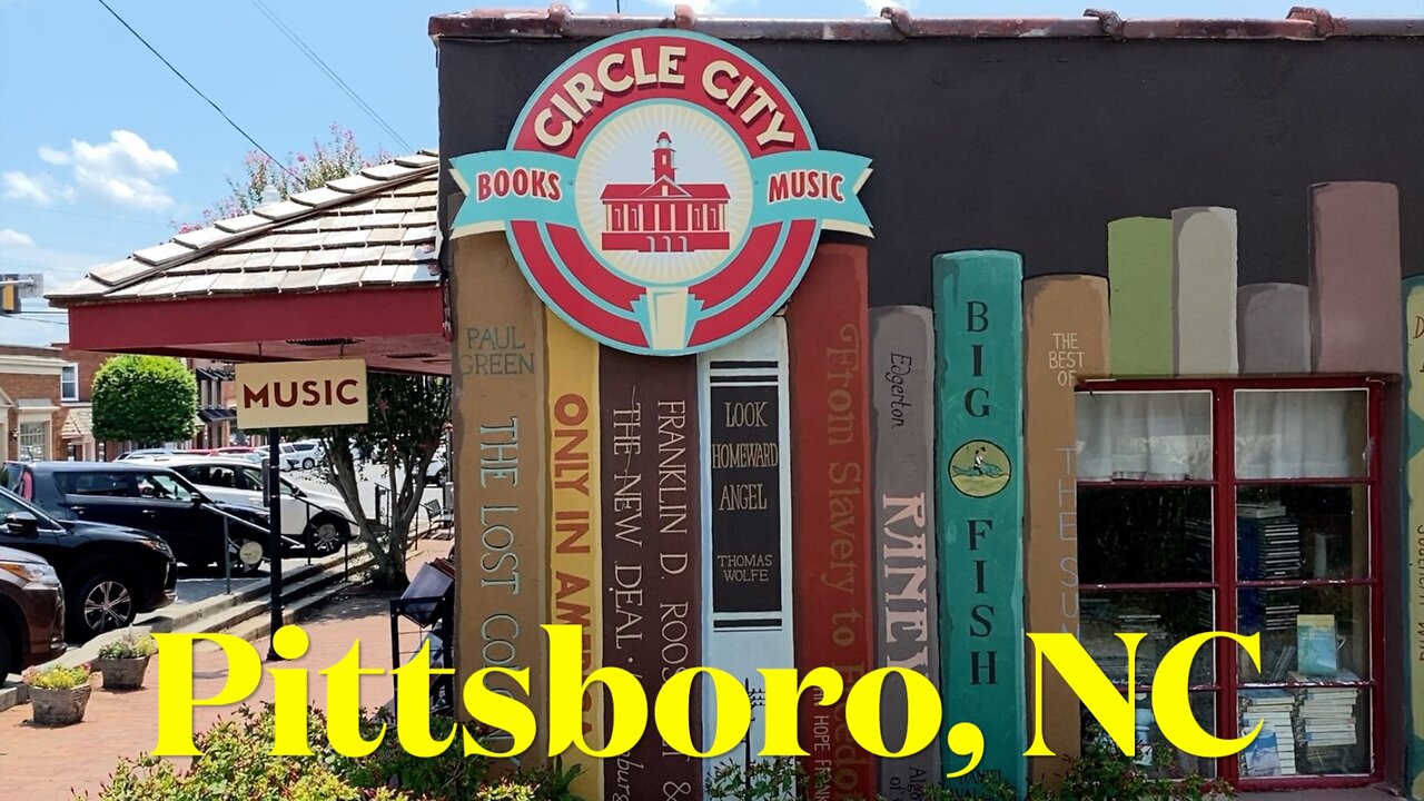 Pittsboro, NC, Town Center Walk & Talk - Vlogging America - Virtual Walks