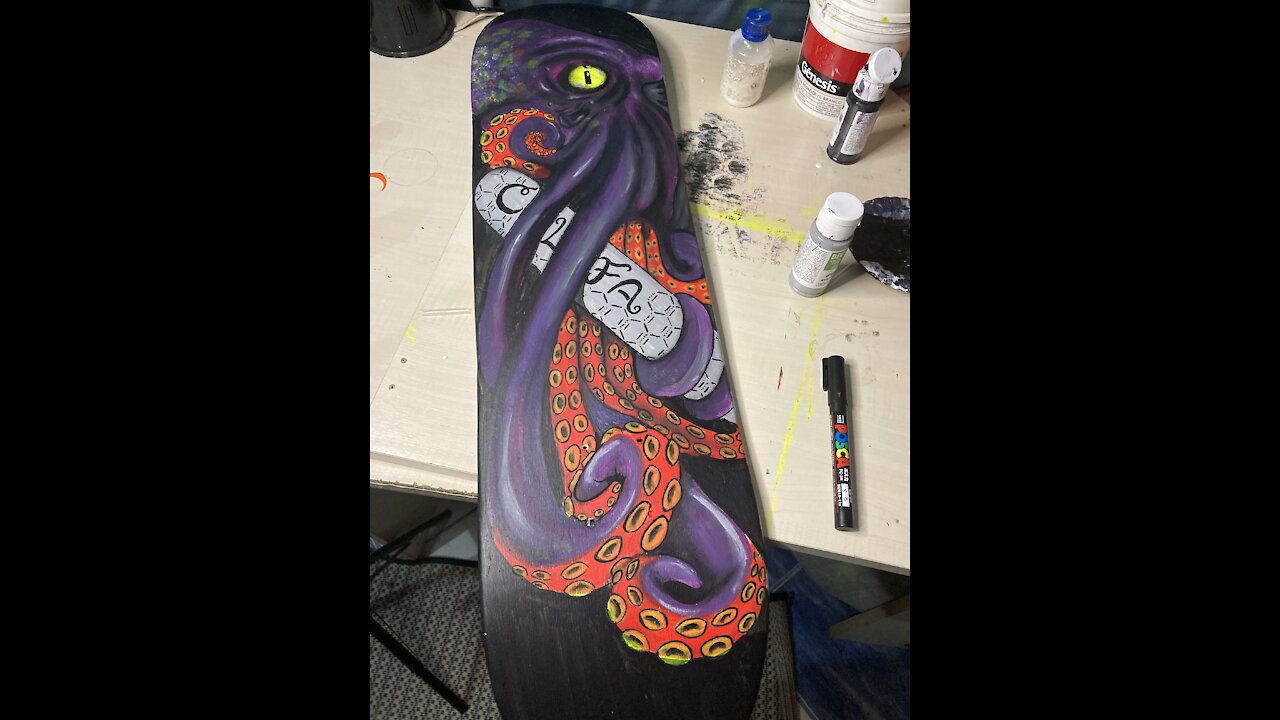 Skate paint speed art