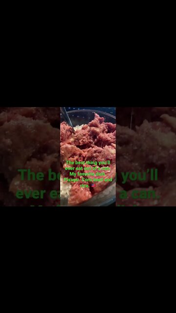 My favorite meal. Corn beef and rice