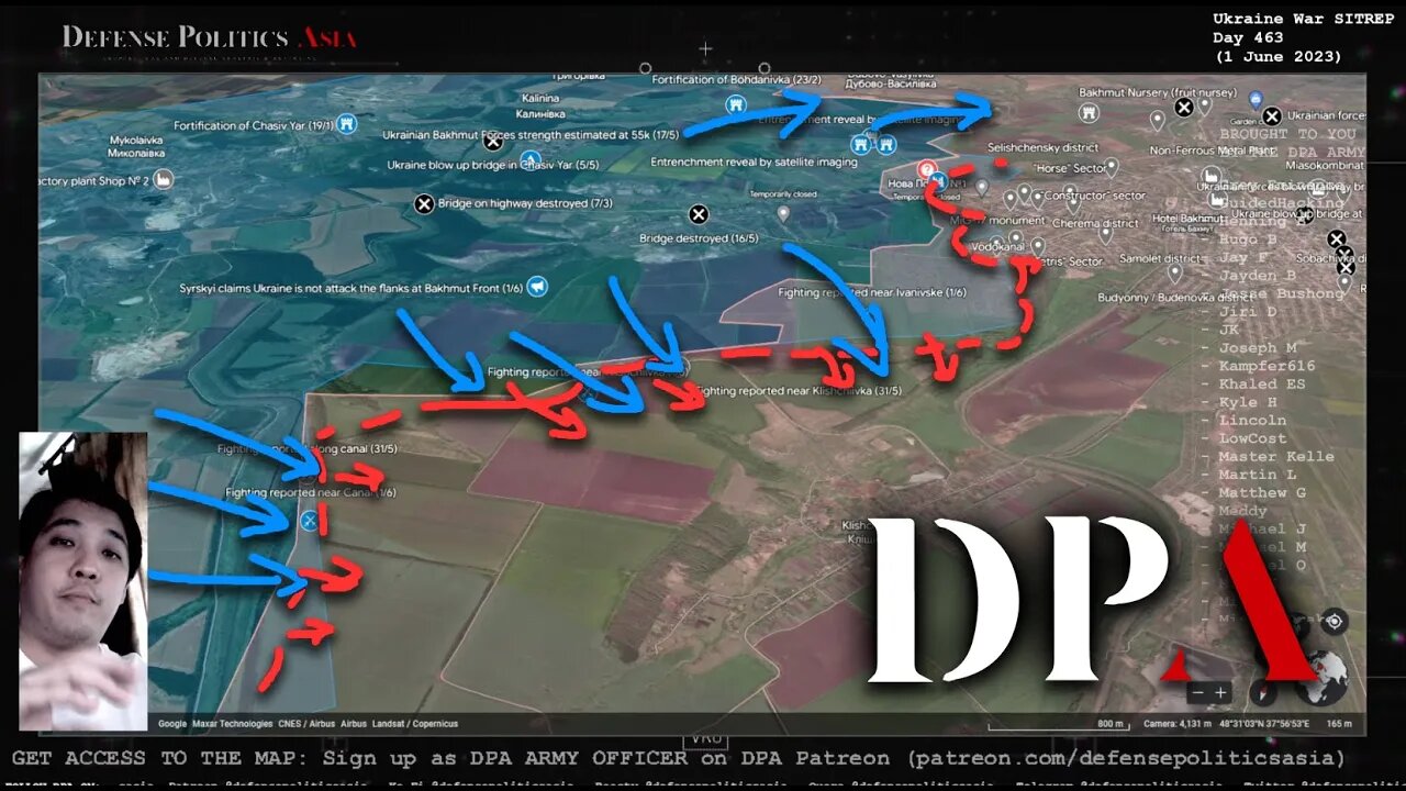 UKR'S SYRSKYI CLAIM FLANK OFFENSIVE STOPPED; but forces still pushing Southern flank - Bakhmut Front